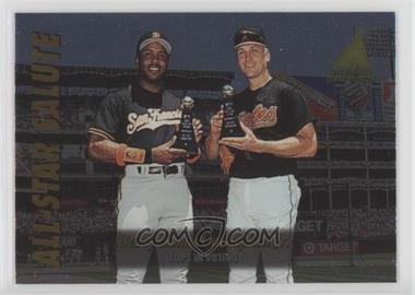 1995 Pinnacle Zenith Edition - All-Star Salute #18 - Barry Bonds, Cal Ripken Jr.