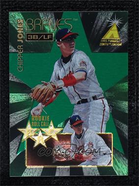 1995 Pinnacle Zenith Edition - Rookie Roll Call #3 - Chipper Jones