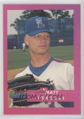 1995 Publix Super Market St. Lucie Mets - [Base] - Blank Back #31 - Matthew Terrell [Poor to Fair]