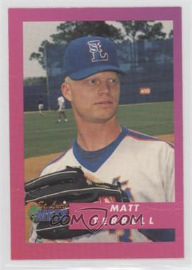 1995 Publix Super Market St. Lucie Mets - [Base] - Blank Back #31 - Matthew Terrell [Poor to Fair]