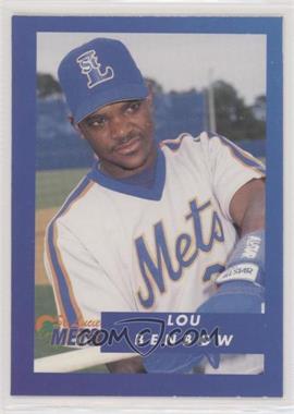 1995 Publix Super Market St. Lucie Mets - [Base] - Blank Back #7 - Lou Benbow