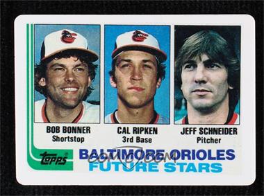 1995 R&N China Cal Ripken Jr. 1982 Topps Porcelain Reprints - [Base] #21 - Bob Bonner, Cal Ripken Jr., Jeff Schneider /2130