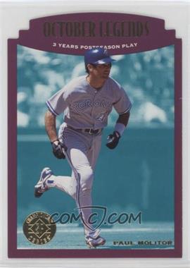 1995 SP Championship Series - [Base] - Die-Cut #110 - Paul Molitor