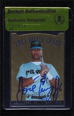 1995 SP Top Prospects - [Base] #110 - Jose Cruz Jr. [BAS Beckett Auth Sticker]