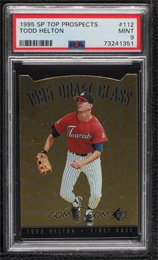 1995 SP Top Prospects - [Base] #112 - Todd Helton [PSA 9 MINT]