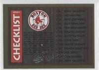 Checklist (Boston Red Sox, Chicago Cubs)