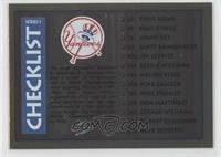 Checklist (New York Yankees, Philadelphia Phillies)
