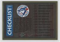 Checklist (Toronto Blue Jays, St. Louis Cardinals)