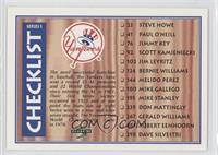 Checklist (New York Yankees, Philadelphia Phillies)