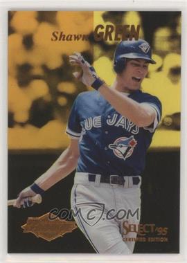 1995 Select Certified Edition - [Base] - Mirror Gold #105 - Rookie - Shawn Green