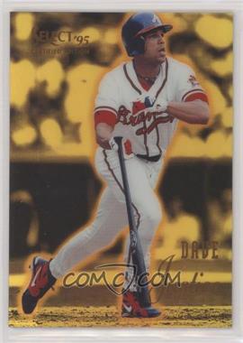 1995 Select Certified Edition - [Base] - Mirror Gold #64 - David Justice