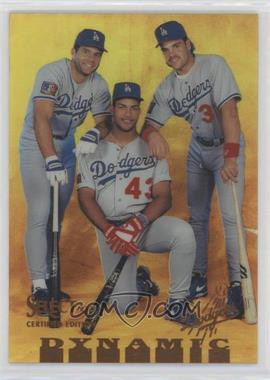 1995 Select Certified Edition - [Base] - Mirror Gold #80 - Eric Karros, Raul Mondesi, Mike Piazza