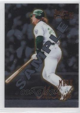 1995 Select Certified Edition - [Base] - Sample #50 - Mark McGwire