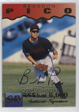 1995 Signature Rookies - Previews - Signatures #28 - Brandon Pico /6000