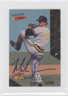 1995 Signature Rookies Old Judge - Preview '95 - Signatures #35 - Mike Zimmerman /500
