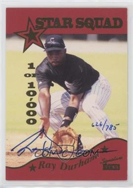 1995 Signature Rookies Old Judge - Star Squad - Signatures #SS8.2 - Ray Durham (#'d to 750) /785