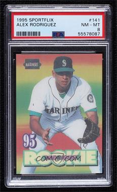 1995 Sportflix - [Base] #141 - Alex Rodriguez [PSA 8 NM‑MT]