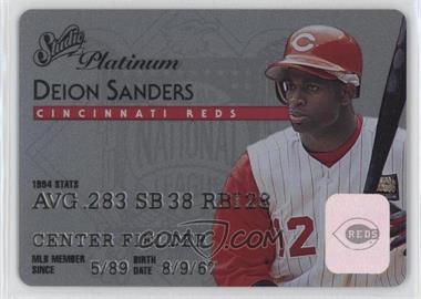 1995 Studio - [Base] - Platinum Plastic Stock #20 - Deion Sanders