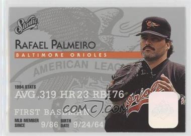 1995 Studio - [Base] #49 - Rafael Palmeiro