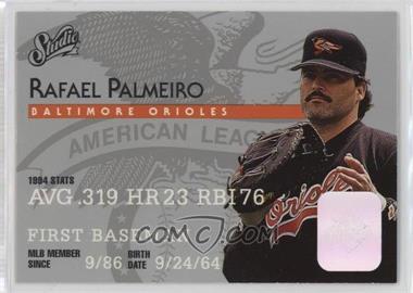 1995 Studio - [Base] #49 - Rafael Palmeiro