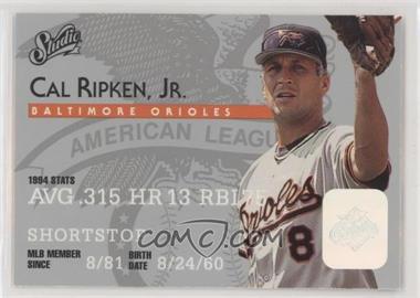 1995 Studio - [Base] #8 - Cal Ripken Jr.