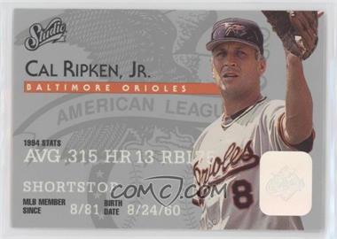 1995 Studio - [Base] #8 - Cal Ripken Jr.