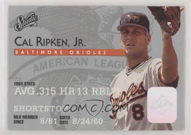 1995 Studio - [Base] #8 - Cal Ripken Jr.