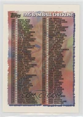 1995 Topps - [Base] #396 - Checklist - Cards 198-396