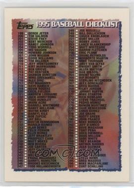 1995 Topps - [Base] #396 - Checklist - Cards 198-396