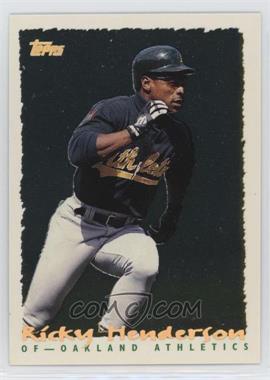 1995 Topps - Cyberstats #335 - Rickey Henderson