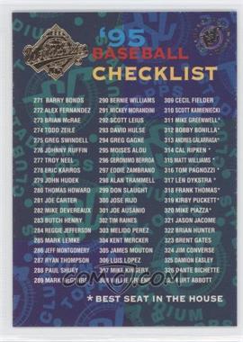 1995 Topps Stadium Club - [Base] - Super Teams World Series #366 - Checklist