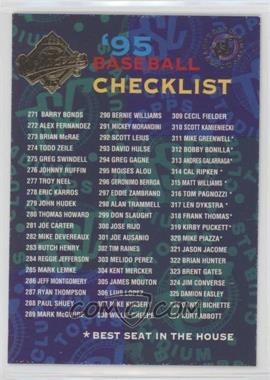 1995 Topps Stadium Club - [Base] - Super Teams World Series #366 - Checklist