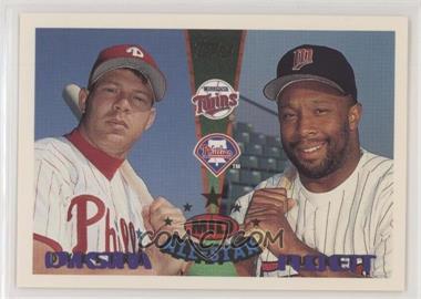 1995 Topps Traded & Rookies - [Base] #162 - Mid All-Star - Lenny Dykstra, Kirby Puckett