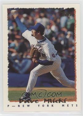 1995 Topps Traded & Rookies - [Base] #46T - Dave Mlicki