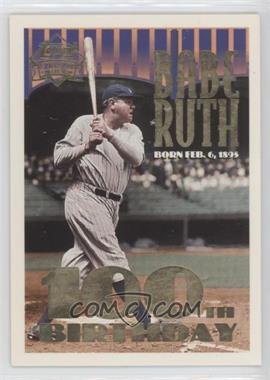 1995 Topps/Megacards Babe Ruth Conlon Collection - [Base] #3.2 - Babe Ruth (100th Birthday Stamp)