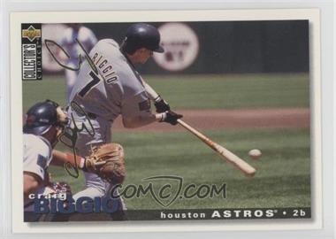 1995 Upper Deck Collector's Choice - [Base] - Gold Signature #109 - Craig Biggio