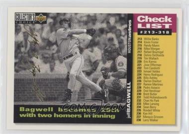 1995 Upper Deck Collector's Choice - [Base] - Gold Signature #528 - Jeff Bagwell [EX to NM]