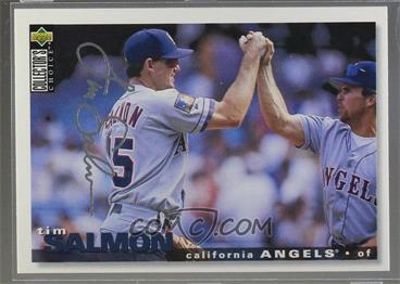 1995 Upper Deck Collector's Choice - [Base] - Silver Signature #100 - Tim Salmon [Noted]