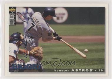 1995 Upper Deck Collector's Choice - [Base] - Silver Signature #109 - Craig Biggio