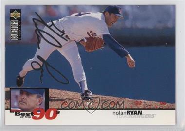 1995 Upper Deck Collector's Choice - [Base] - Silver Signature #52 - Nolan Ryan