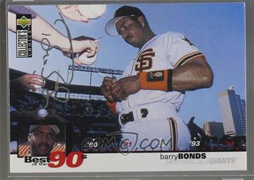 1995 Upper Deck Collector's Choice - [Base] - Silver Signature #60 - Barry Bonds [Noted]