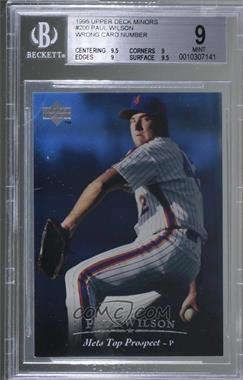 1995 Upper Deck Minor League Top Prospect - [Base] #42.2 - Paul Wilson (Should be #200) [BGS 9 MINT]