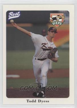 1996 Best Frederick Keys - [Base] #7 - Todd Dyess