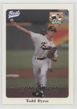 1996 Best Frederick Keys - [Base] #7 - Todd Dyess