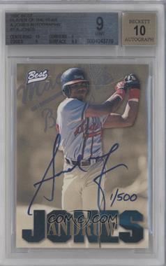 1996 Best Minor League - Andruw Jones Player of the Year - Autograph #AJMB - Andruw Jones (Macon Braves) /500 [BGS 9 MINT]