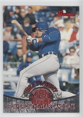 1996 Bowman - Player of the Year Candidate #POY 10 - Mike Sweeney