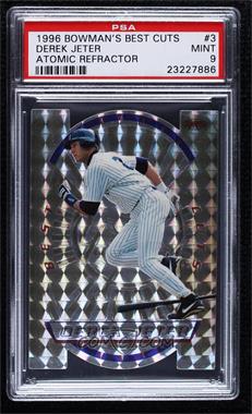 1996 Bowman's Best - Best Cuts - Atomic Refractor #3 - Derek Jeter [PSA 9 MINT]