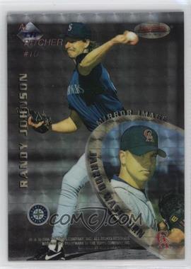 1996 Bowman's Best - Mirror Image - Atomic Refractor #10 - Randy Johnson, Jarrod Washburn, Tom Glavine, Billy Wagner