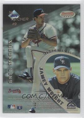 1996 Bowman's Best - Mirror Image - Refractor #9 - Mike Mussina, Bartolo Colon, Greg Maddux, Jamey Wright