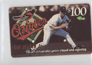 1996 Classic Cal Ripken Jr. Phone Cards - [Base] #_CARI.1 - Cal Ripken Jr. (Fielding, 2153 Consecutive Games Played)